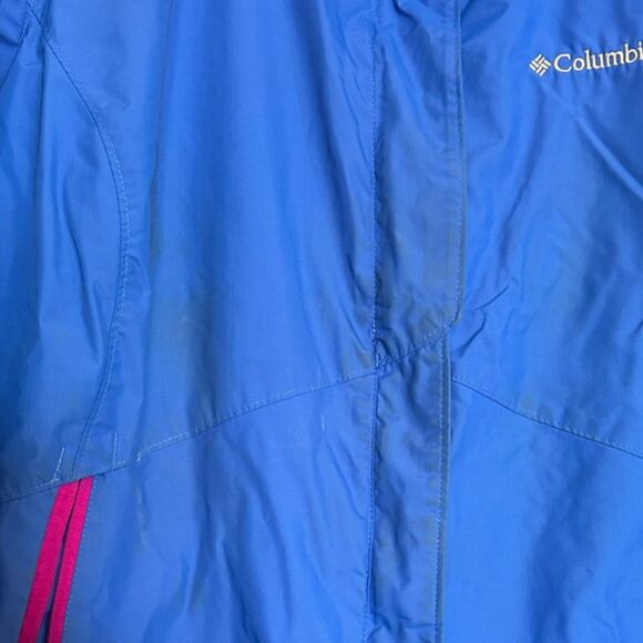Columbia Ski Windbreaker Omni-Tech Jacket Zip Up Womens XL Snow Winter Fall Blue - Picture 8 of 10
